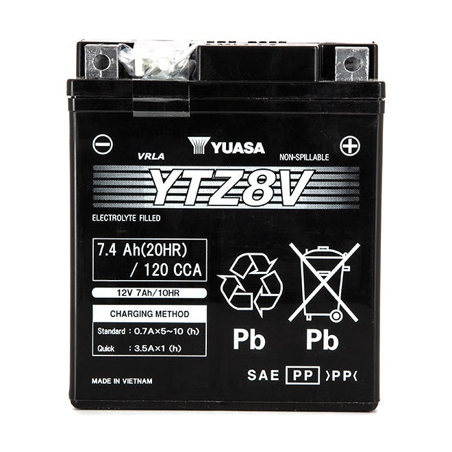 Batterie Moto Yuasa YTZ8-V — AGM 12V Sans Entretien