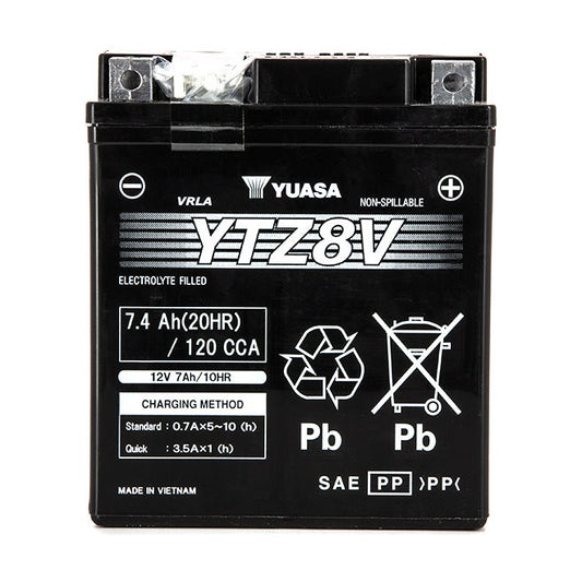 Batterie Moto Yuasa YTZ8-V — AGM 12V Sans Entretien