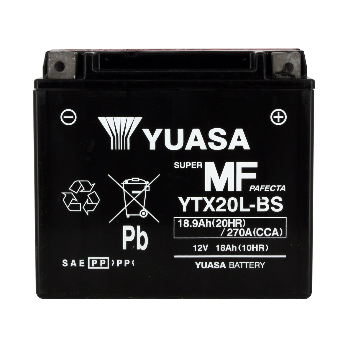 Batterie Moto Yuasa YTX20L-BS — AGM 12V Sans Entretien