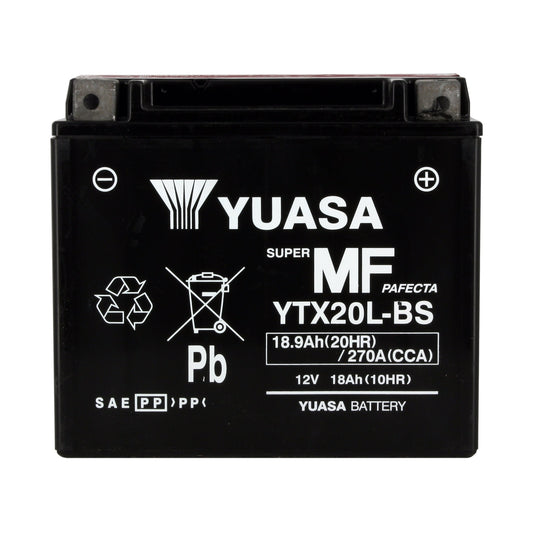 Batterie Moto Yuasa YTX20L-BS — AGM 12V Sans Entretien