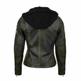 Blouson cuir moto rétro chic pour femme | LEGENDARY 58™ - LE PRATIQUE DU MOTARD