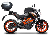 Fixation pour Top Case KTM Duke 125/200/390 - LE PRATIQUE DU MOTARD