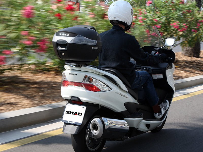 Top Case SHAD SH33 Noir — Top Case Moto 33L Polyvalent - LE PRATIQUE DU MOTARD
