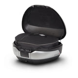Top Case SHAD SH48 Titanium Carbon + Dosseret — Top Case Moto 48L Premium - LE PRATIQUE DU MOTARD
