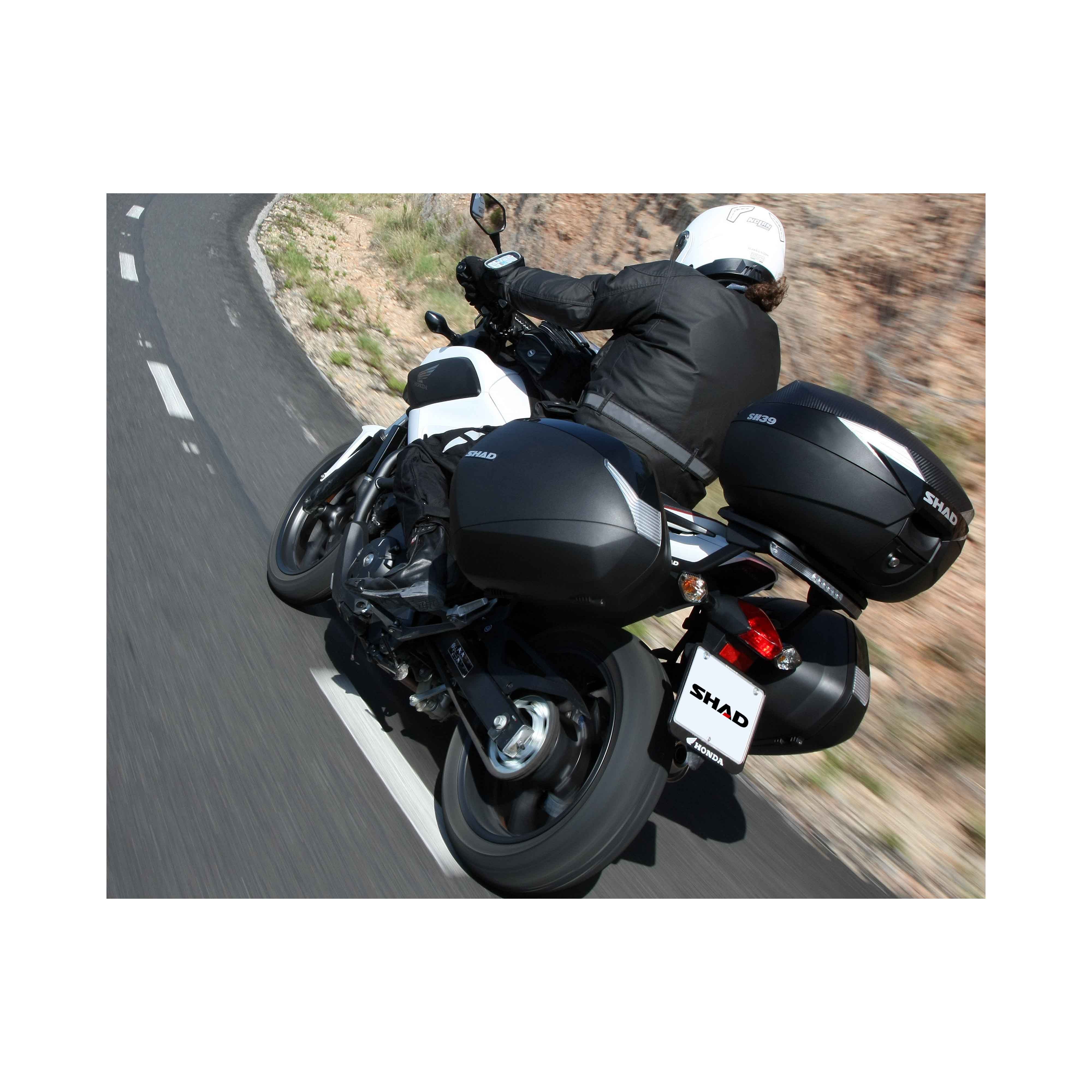 Valises Latérales SHAD SH36 Carbon — Set Sacoches Moto 2×36L Look Carbone - LE PRATIQUE DU MOTARD
