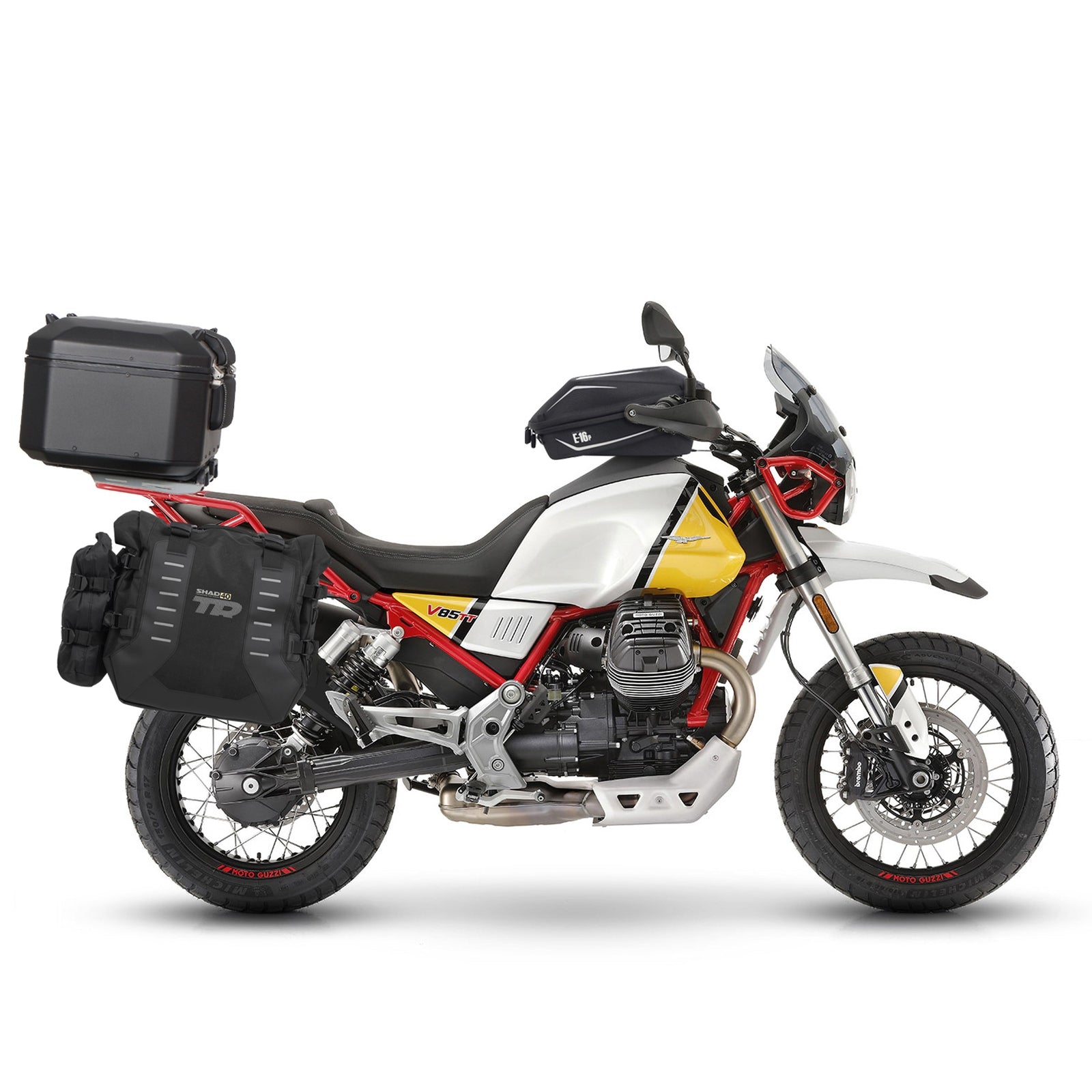 4P System Fixation Latérale Moto Guzzi V85tt - LE PRATIQUE DU MOTARD