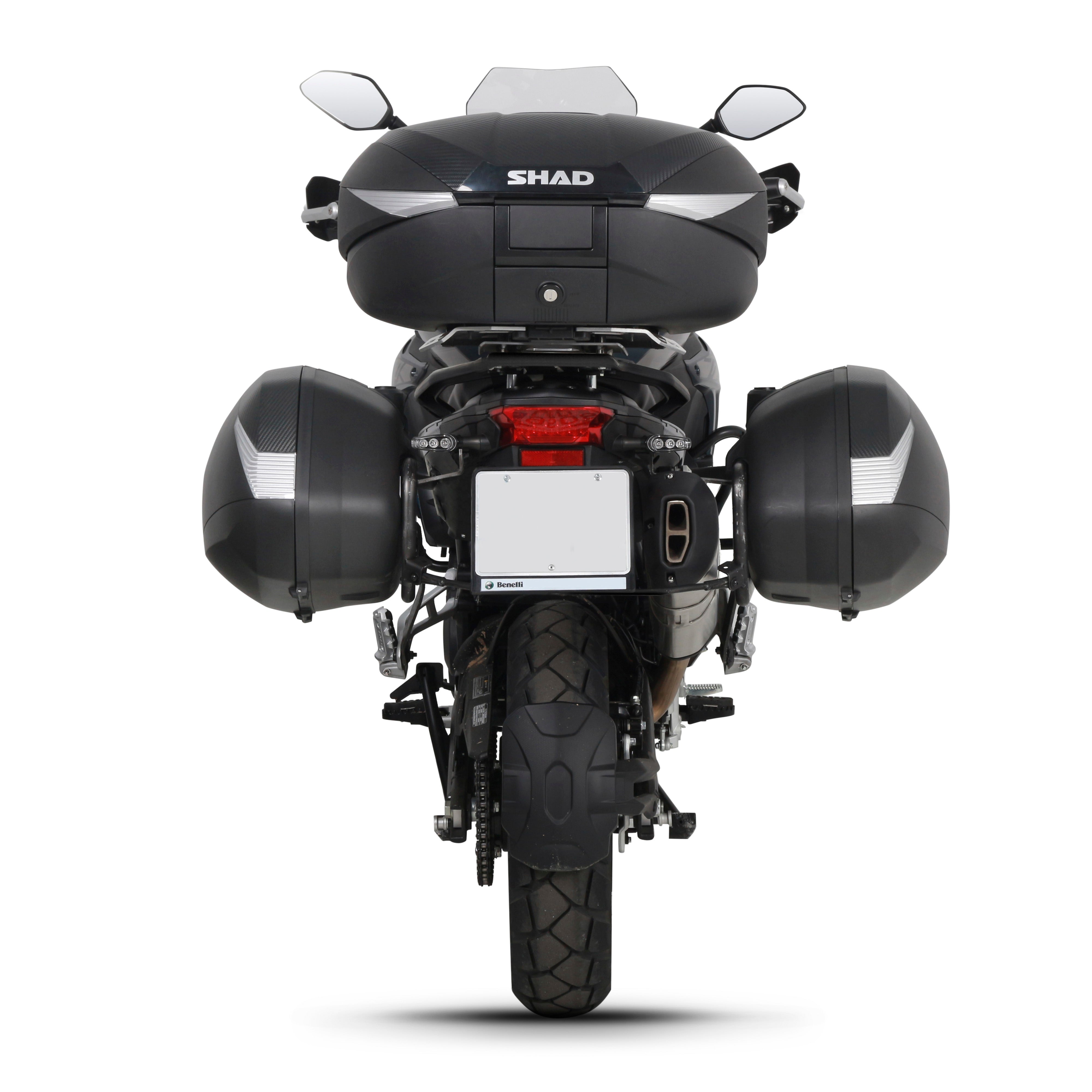 Fixation pour Top Case Benelli Trk 502X/QJ Motor Srt 700 X TRAIL/RIEJU Xplora 557/707 - LE PRATIQUE DU MOTARD