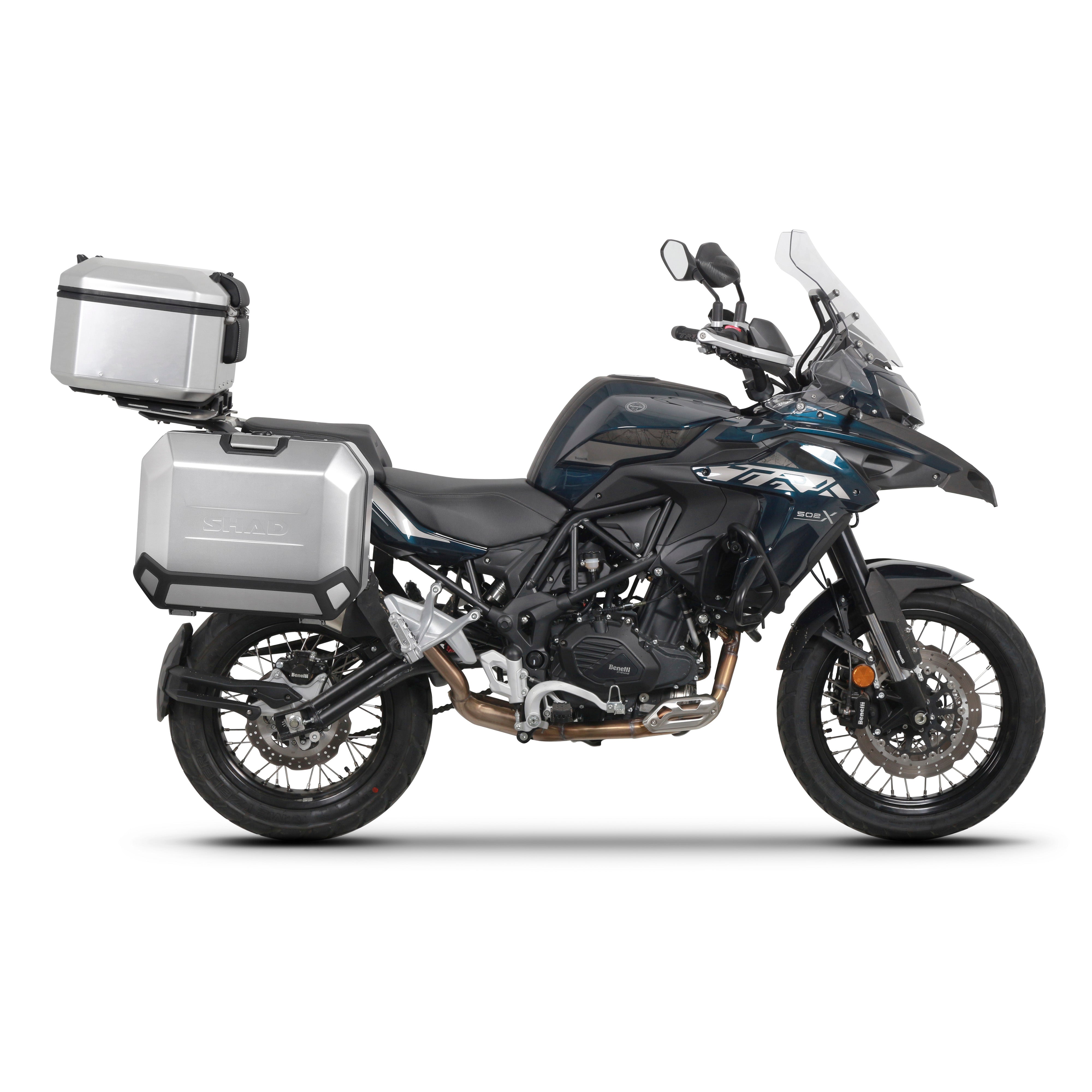Fixation pour Top Case Benelli Trk 502X/QJ Motor Srt 700 X TRAIL/RIEJU Xplora 557/707 - LE PRATIQUE DU MOTARD