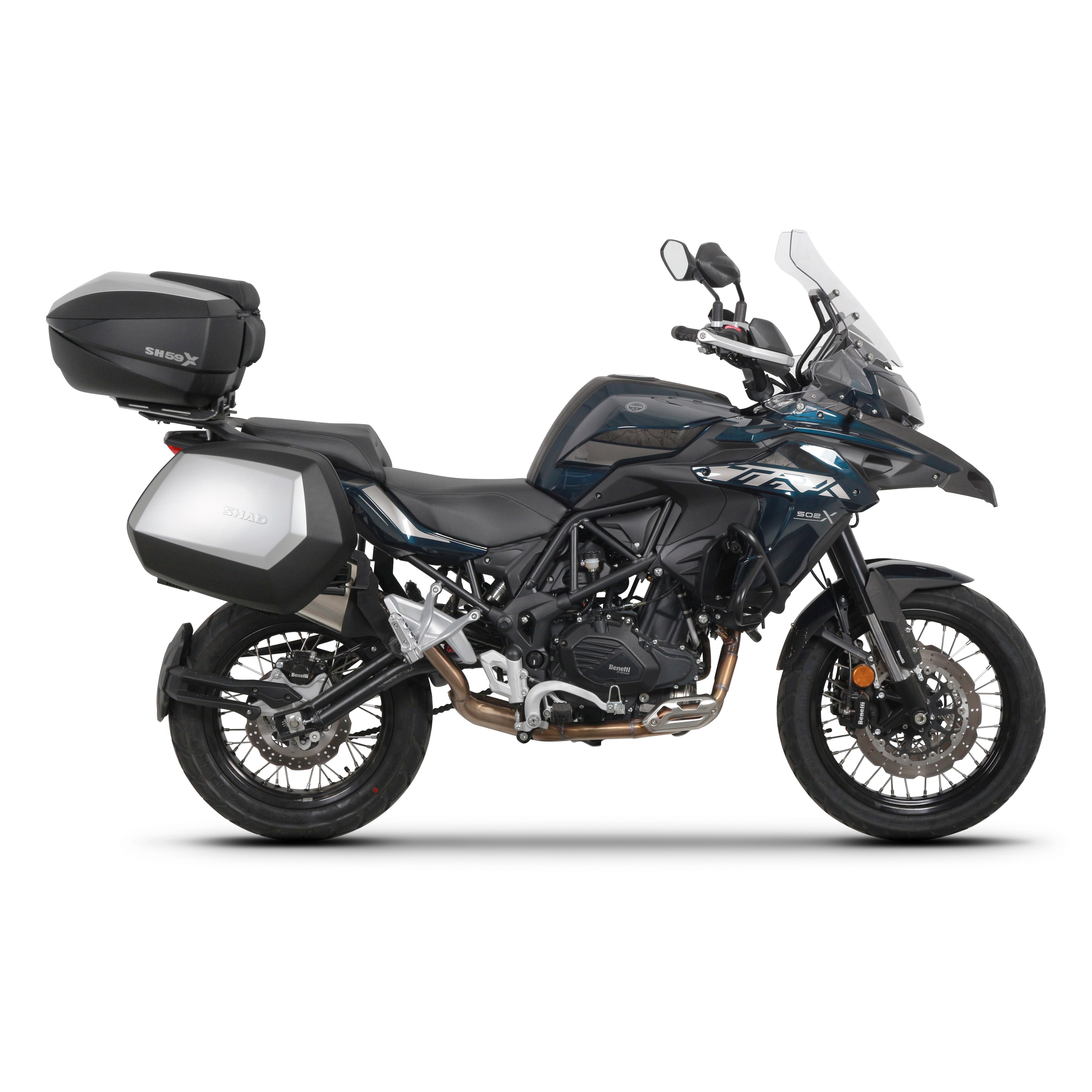 Fixation pour Top Case Benelli Trk 502X/QJ Motor Srt 700 X TRAIL/RIEJU Xplora 557/707 - LE PRATIQUE DU MOTARD