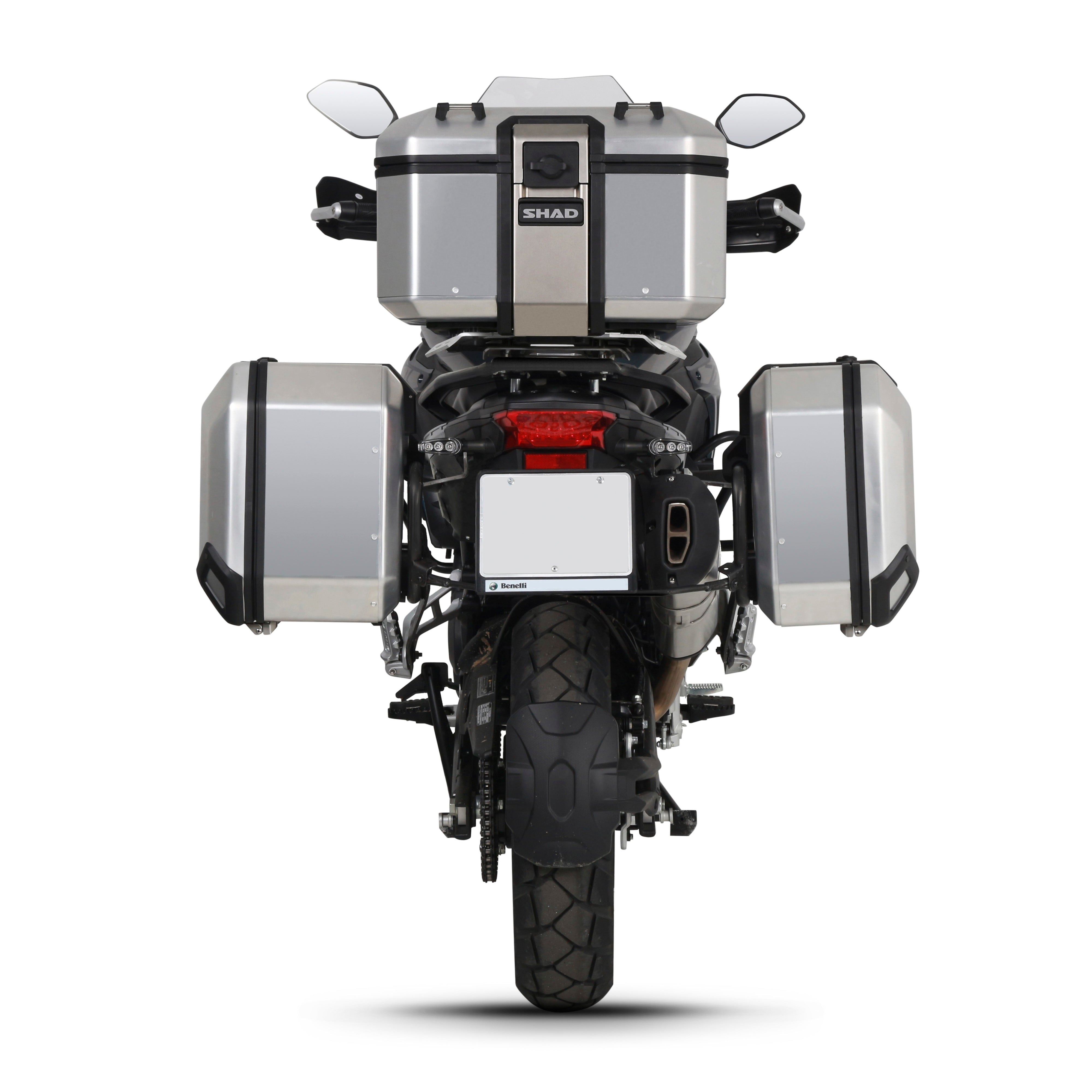 Fixation pour Top Case Benelli Trk 502X/QJ Motor Srt 700 X TRAIL/RIEJU Xplora 557/707 - LE PRATIQUE DU MOTARD