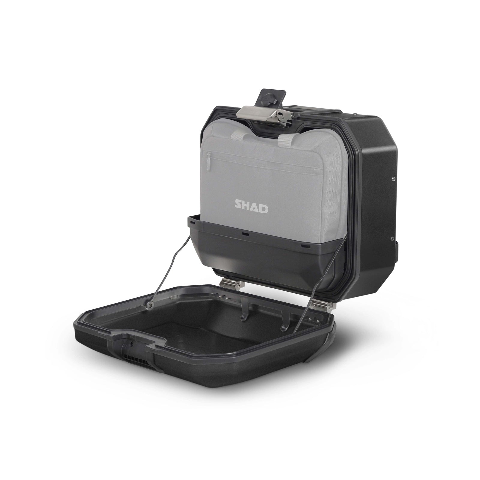Valise Latérale Gauche SHAD TR36L Terra Black — Sacoche 36L Alu Noir Mat - LE PRATIQUE DU MOTARD