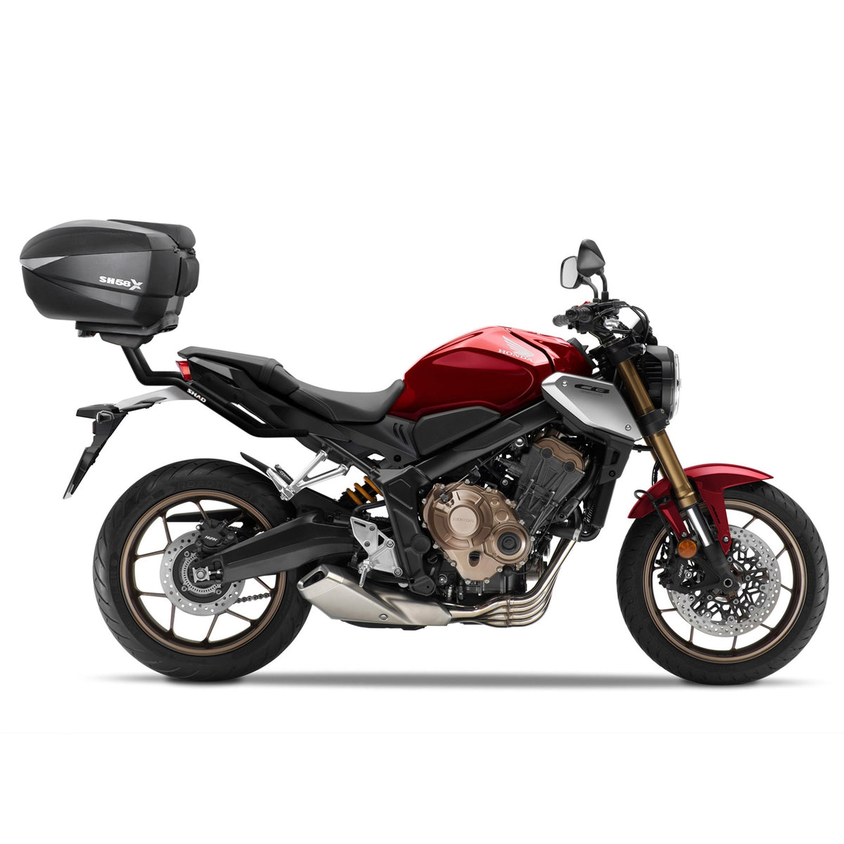 Fixation pour Top Case Honda CB650R - LE PRATIQUE DU MOTARD