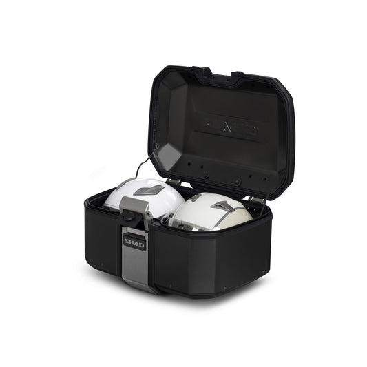 Top Case SHAD TR55 Terra Black Edition — Top Case Adventure 55L Noir Mat - LE PRATIQUE DU MOTARD