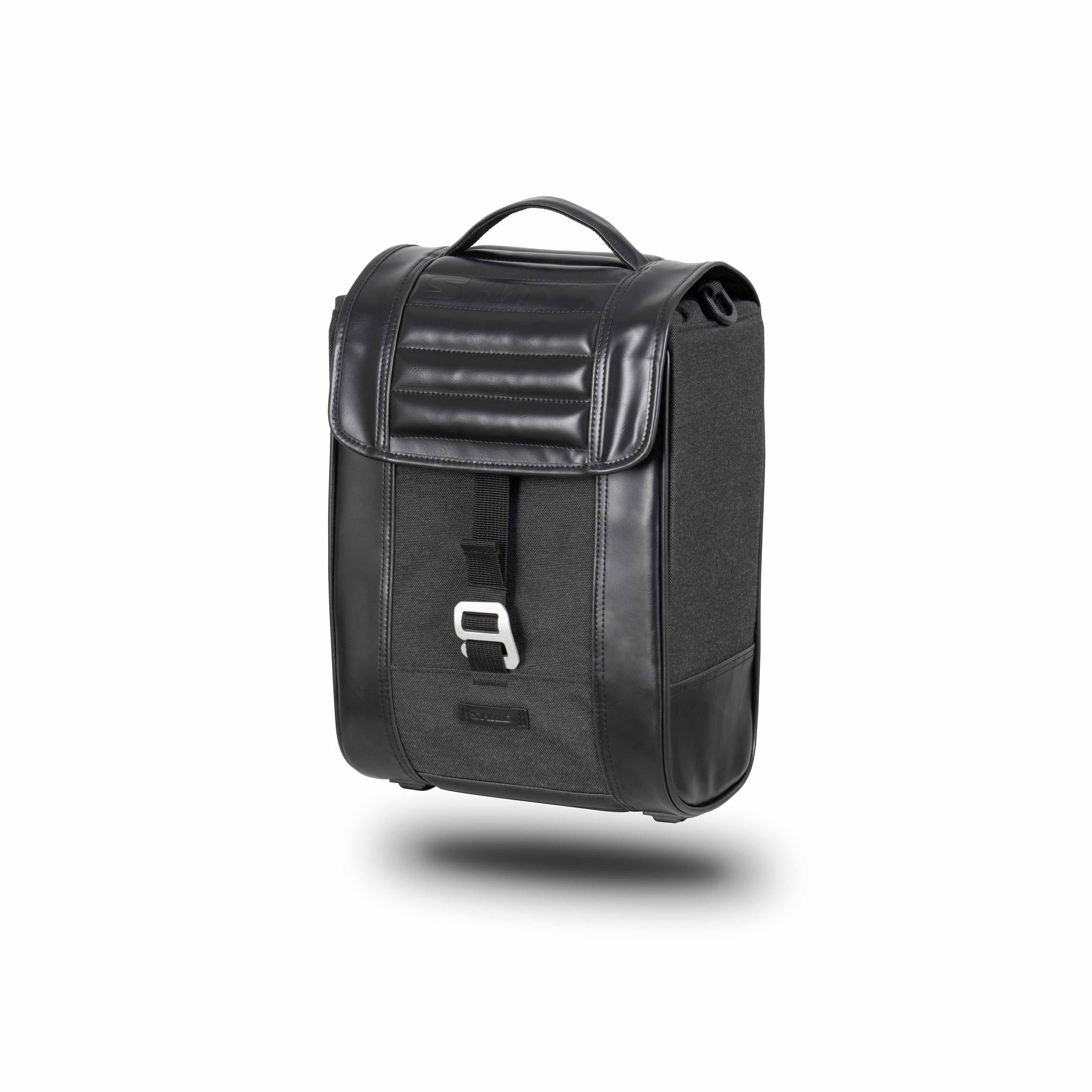 Sacoche Cavalière SHAD SR38 Café Racer Black — Sacoche Moto 38L - LE PRATIQUE DU MOTARD
