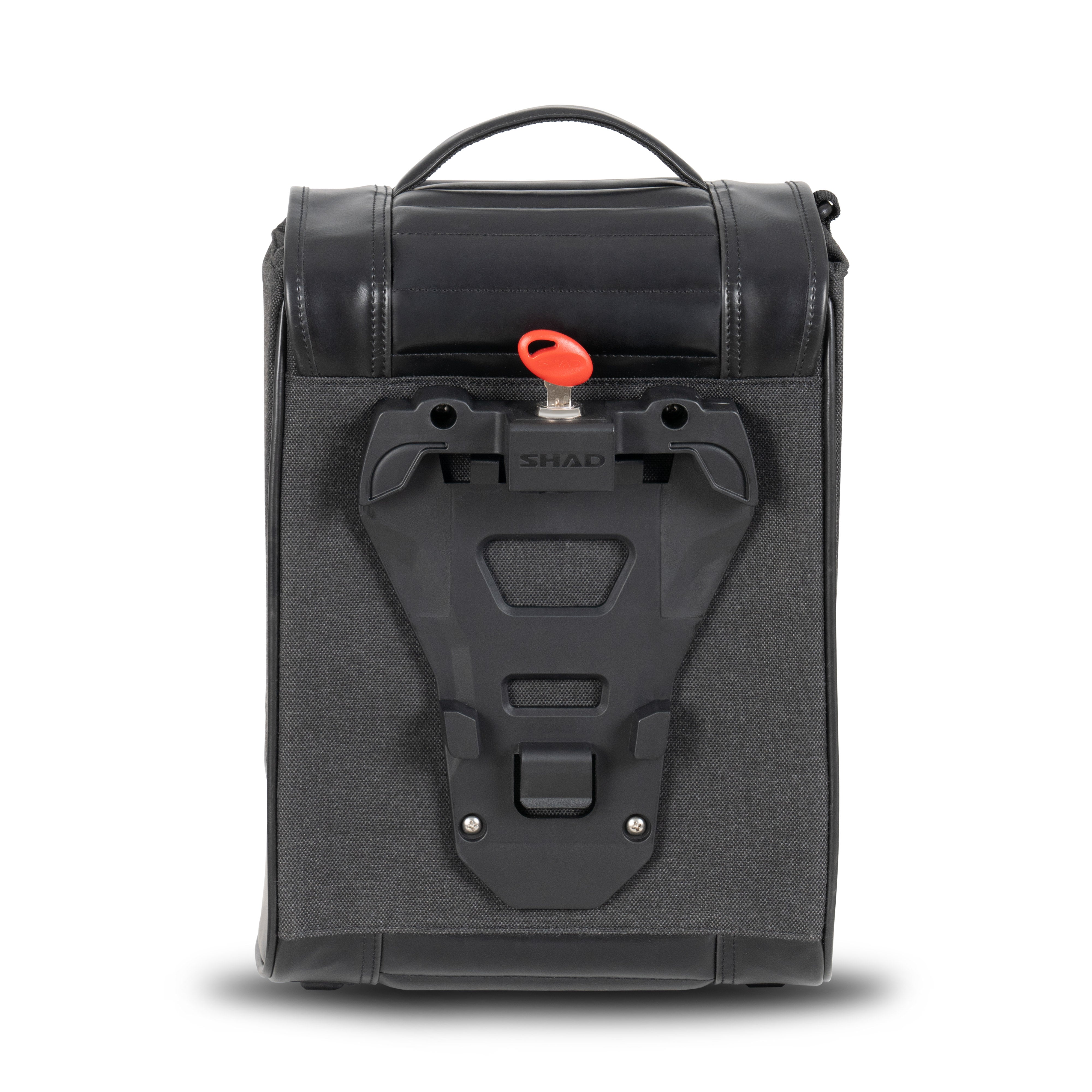 Sacoche Cavalière SHAD SR38 Café Racer Black — Sacoche Moto 38L - LE PRATIQUE DU MOTARD
