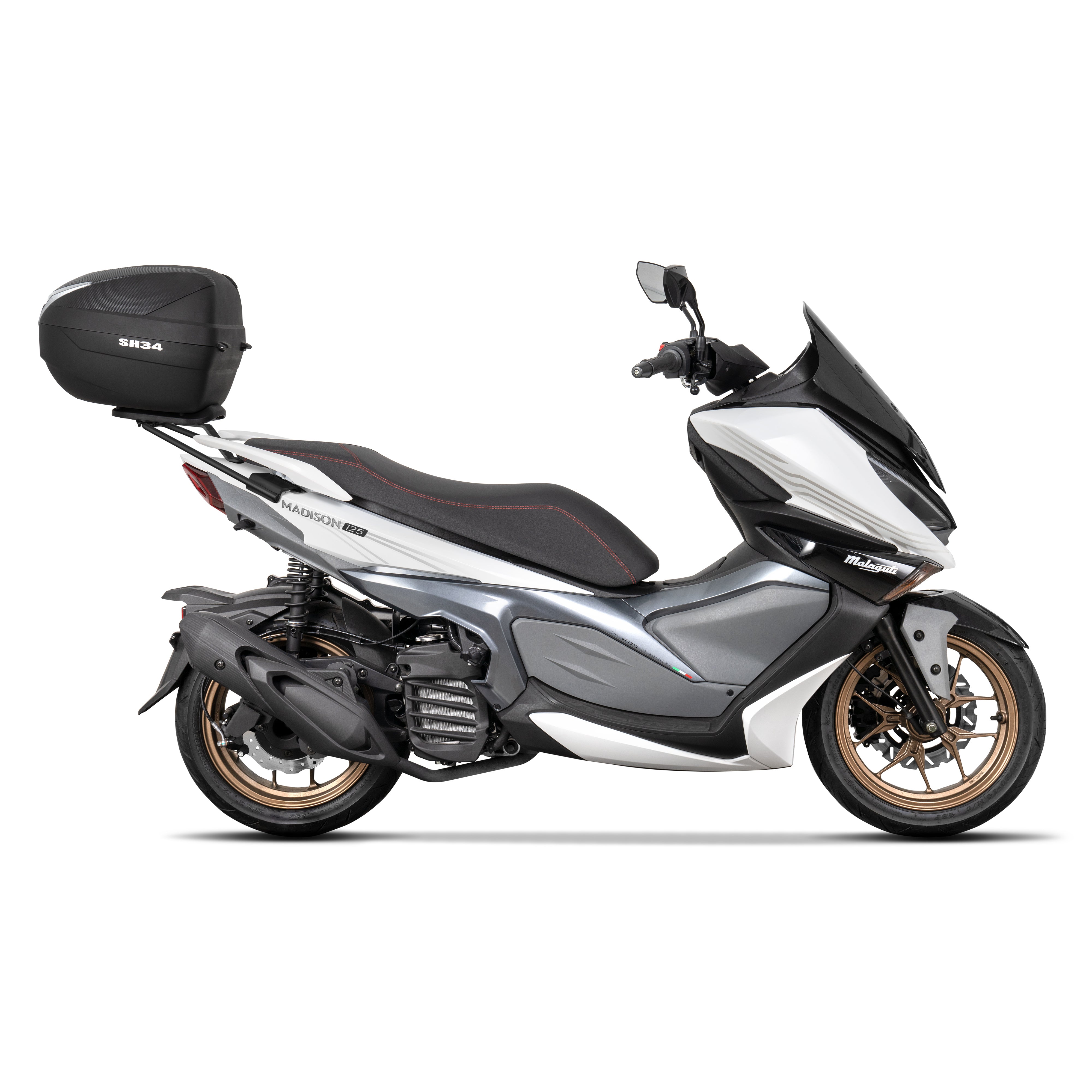 Fixation pour Top Case Malaguti Madison 125 - LE PRATIQUE DU MOTARD