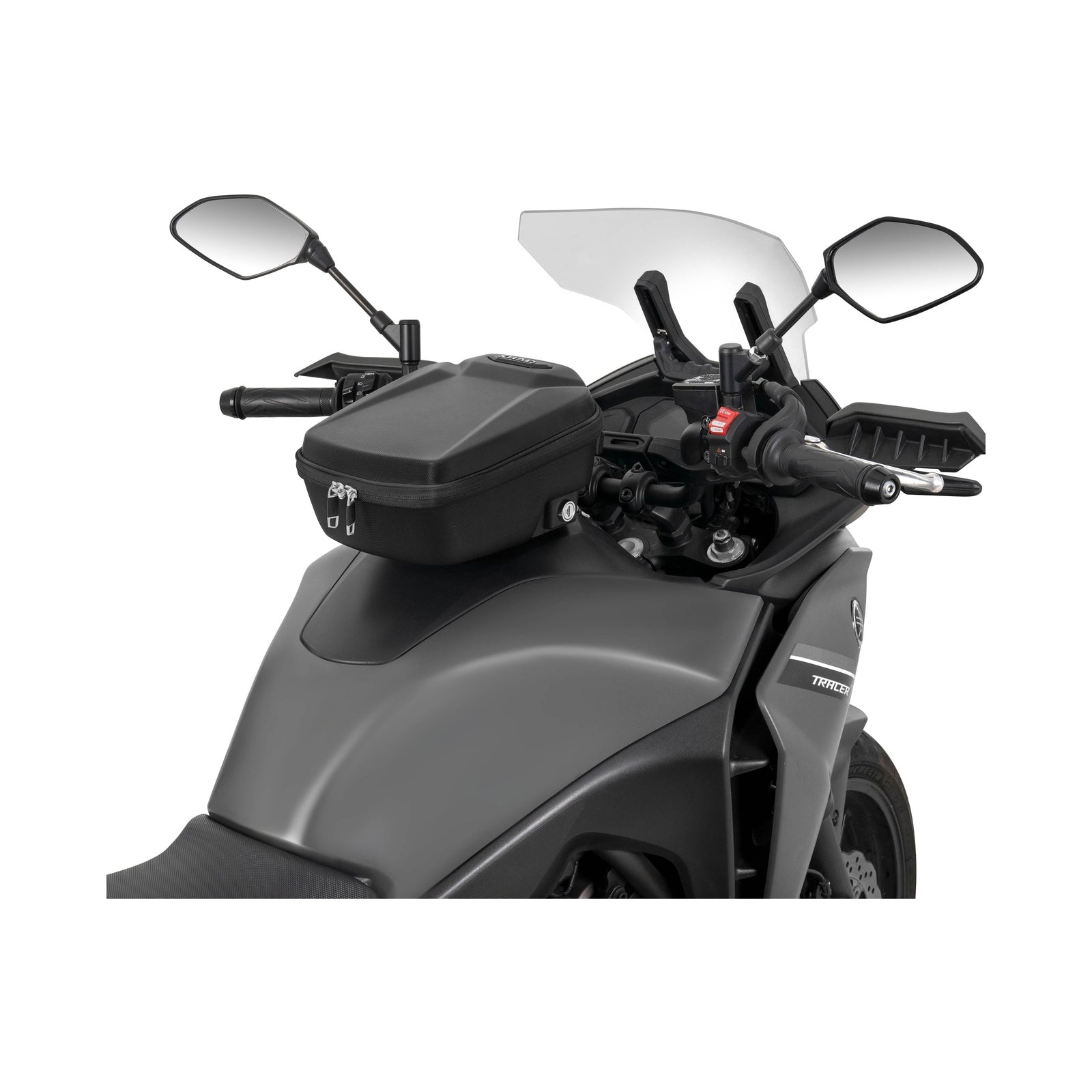 Sacoche de Réservoir SHAD E09CL — Sacoche Moto 9L Click + Guidon - LE PRATIQUE DU MOTARD