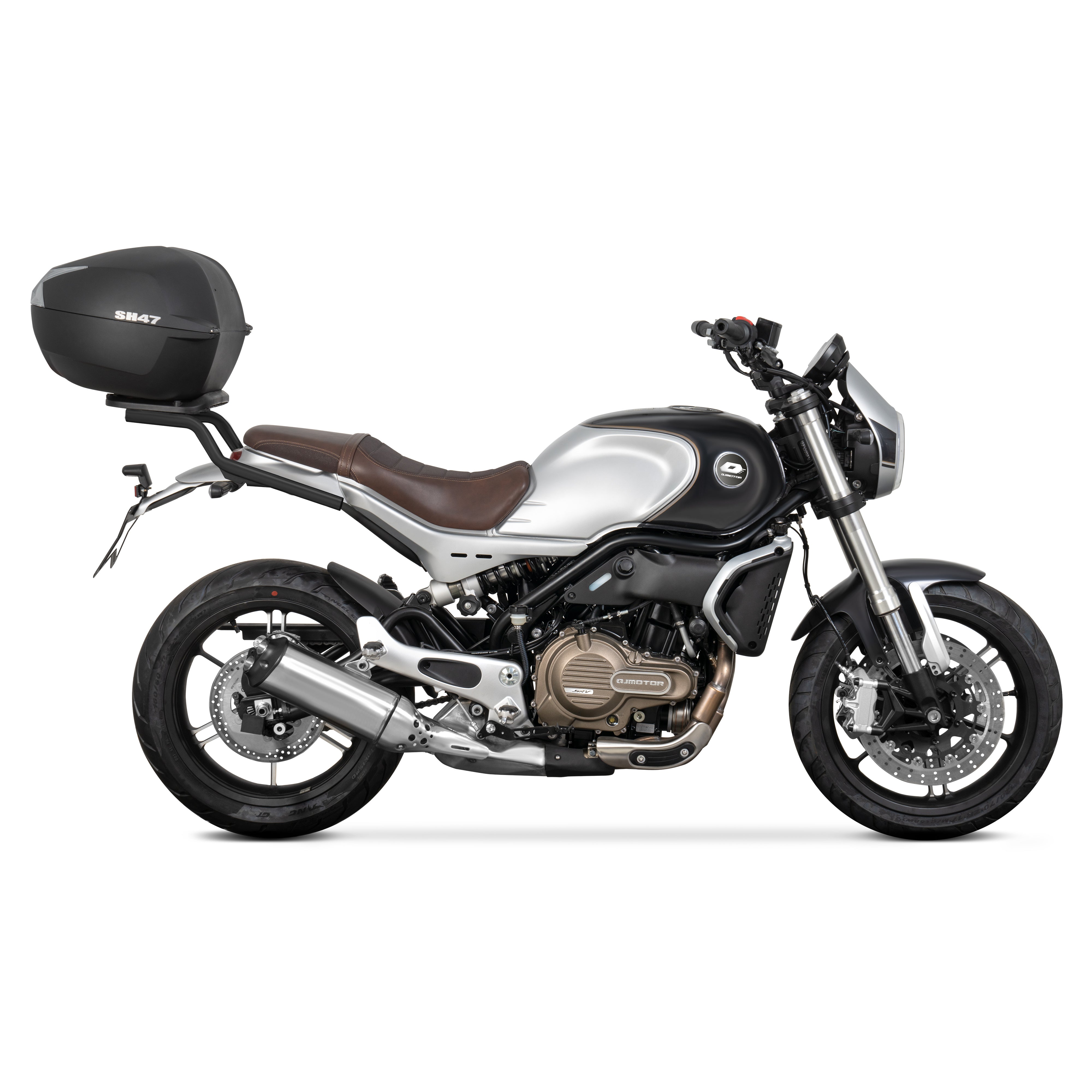 Fixation pour Top Case Qj Motor SRV550 - LE PRATIQUE DU MOTARD