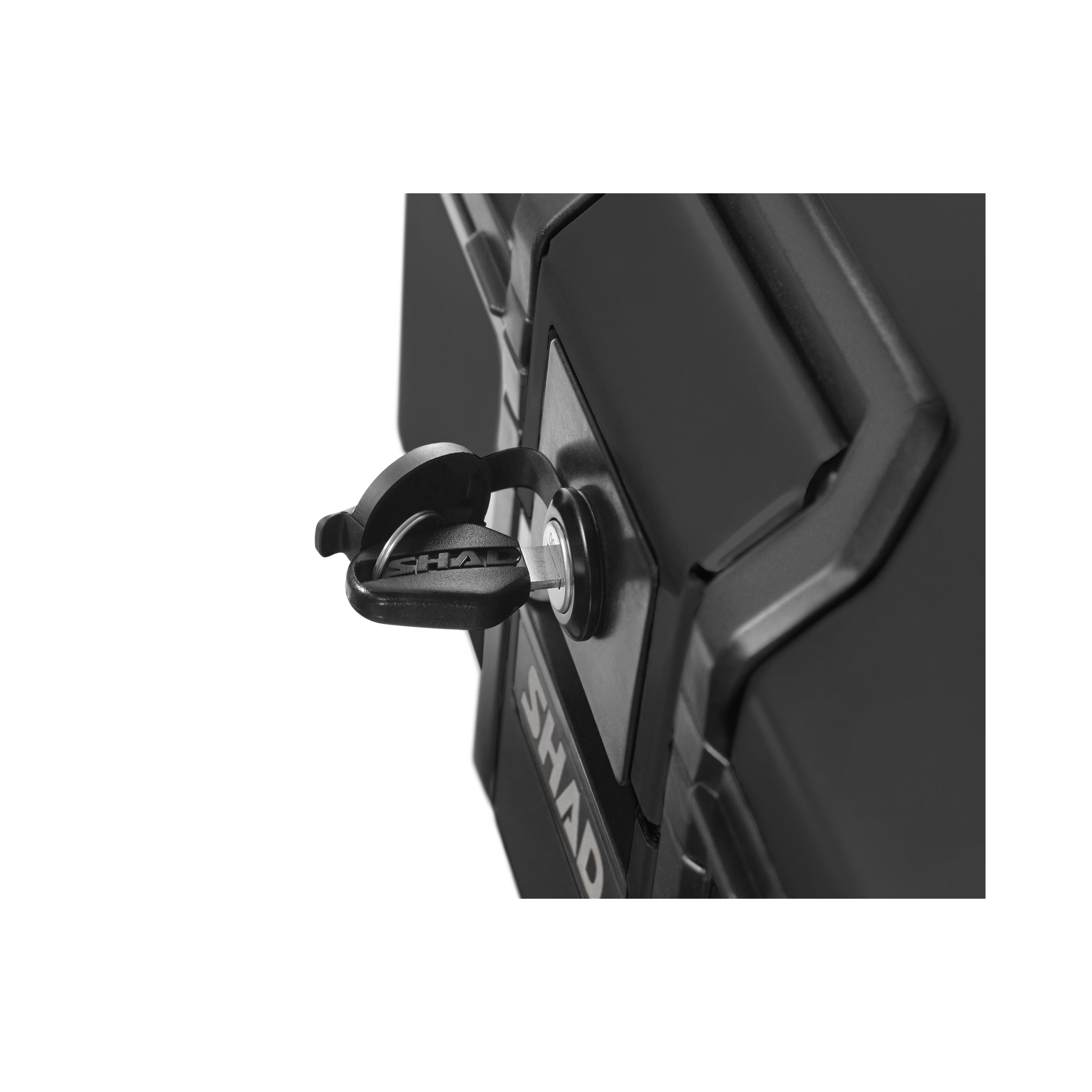 Top Case SHAD TR55 Terra Pure Black — Top Case Adventure 55L All Black - LE PRATIQUE DU MOTARD