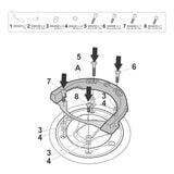 Fixation de Sacoche de Réservoir Click System Benda / Moto Guzzi / Voge - LE PRATIQUE DU MOTARD