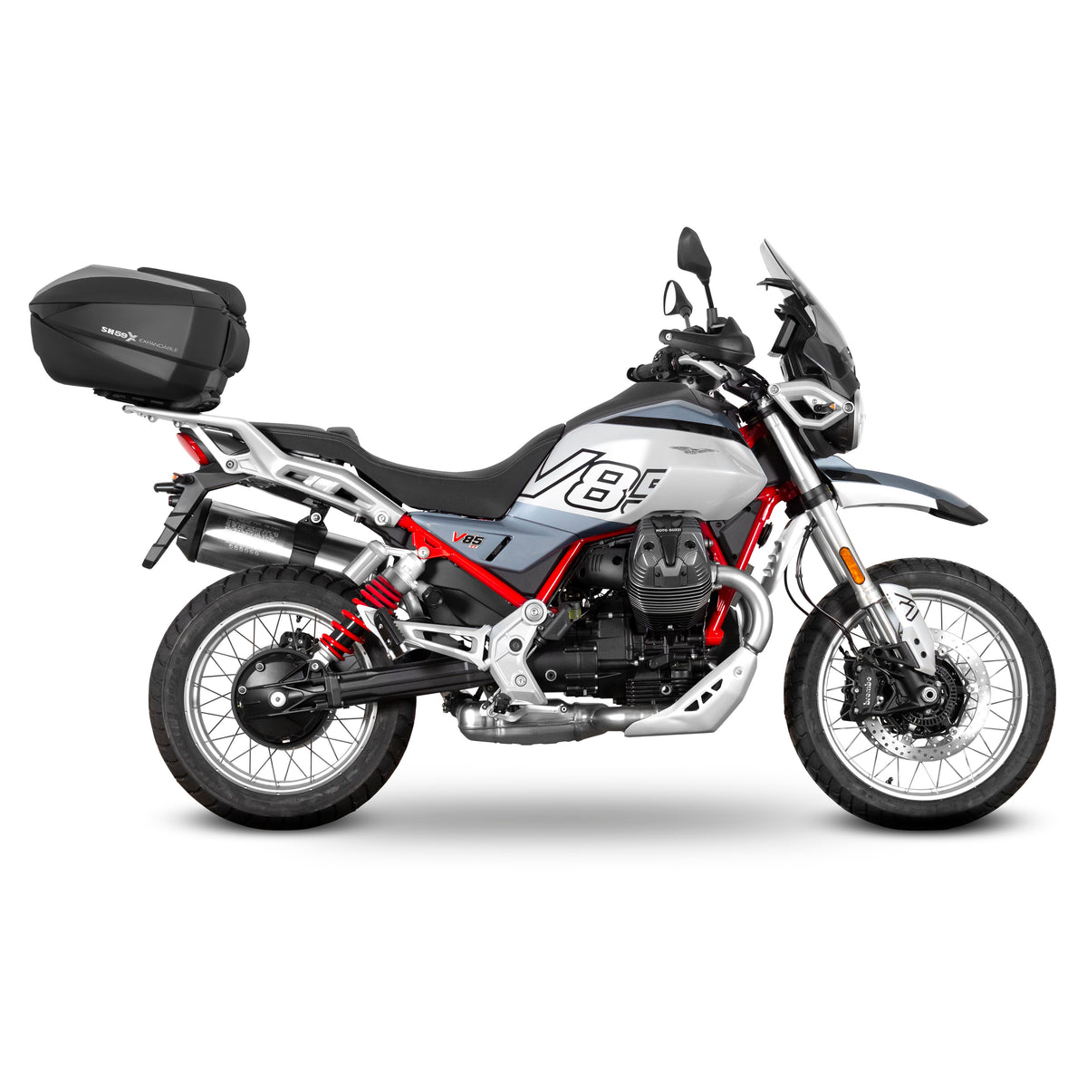 Fixation pour Top Case Moto Guzzi V85 Tt / V85 Tt Travel - LE PRATIQUE DU MOTARD