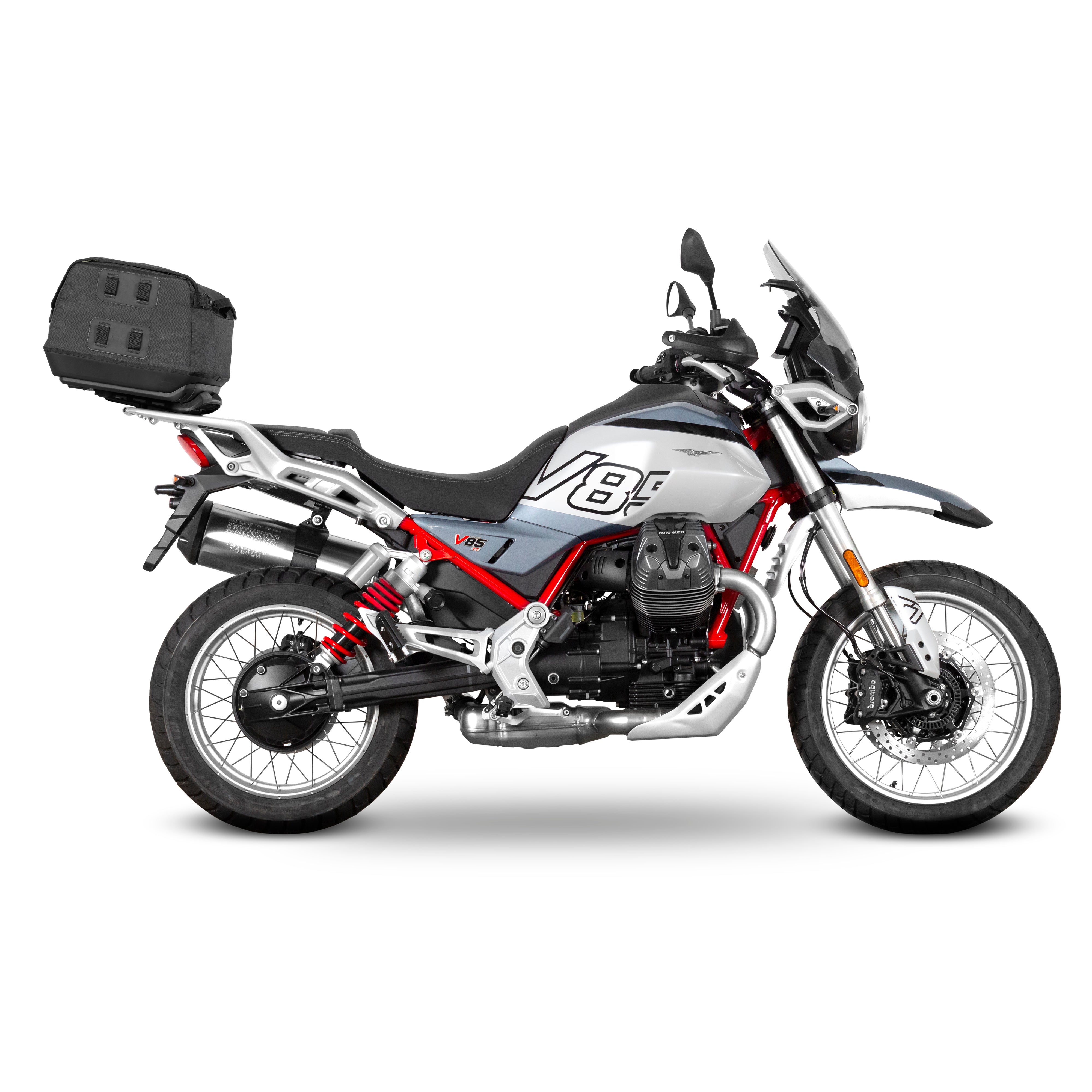 Fixation pour Top Case Moto Guzzi V85 Tt / V85 Tt Travel - LE PRATIQUE DU MOTARD