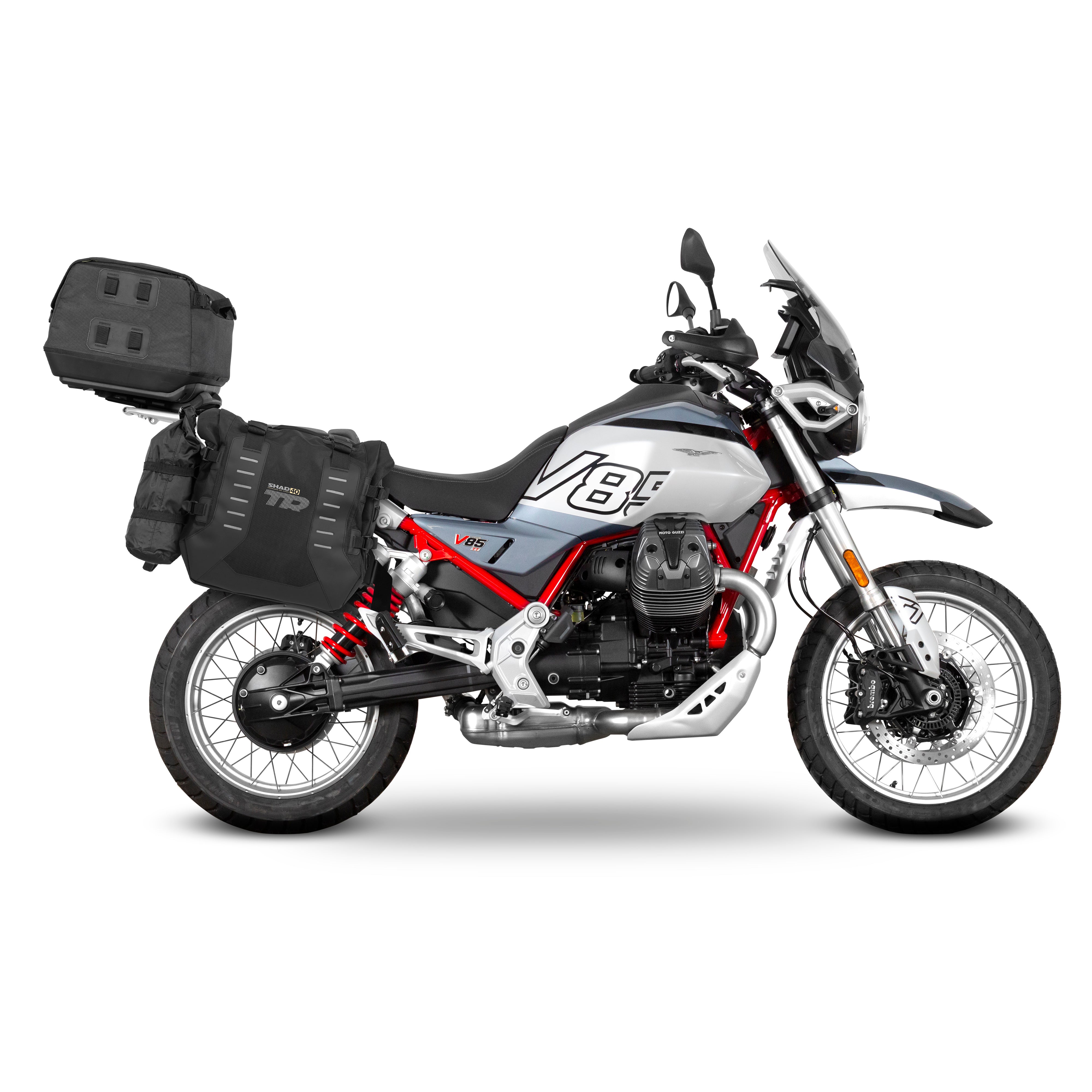 Fixation pour Top Case Moto Guzzi V85 Tt / V85 Tt Travel - LE PRATIQUE DU MOTARD