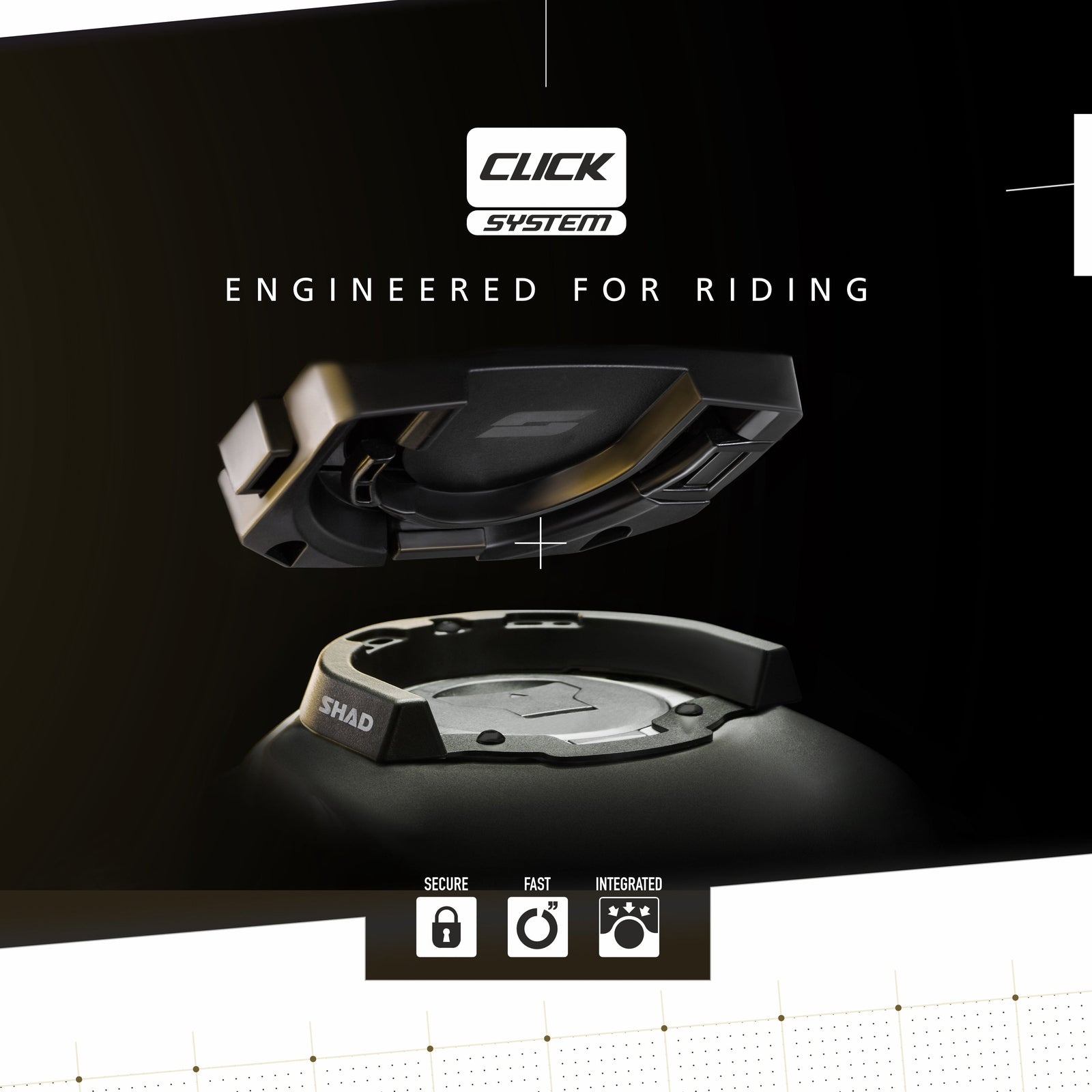 Sacoche Réservoir Étanche SHAD TR10CL — 10L Click System Terra - LE PRATIQUE DU MOTARD