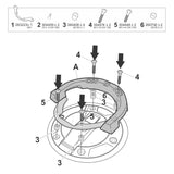 Fixation de Sacoche de Réservoir Click System BMW R1300GS/RT - LE PRATIQUE DU MOTARD