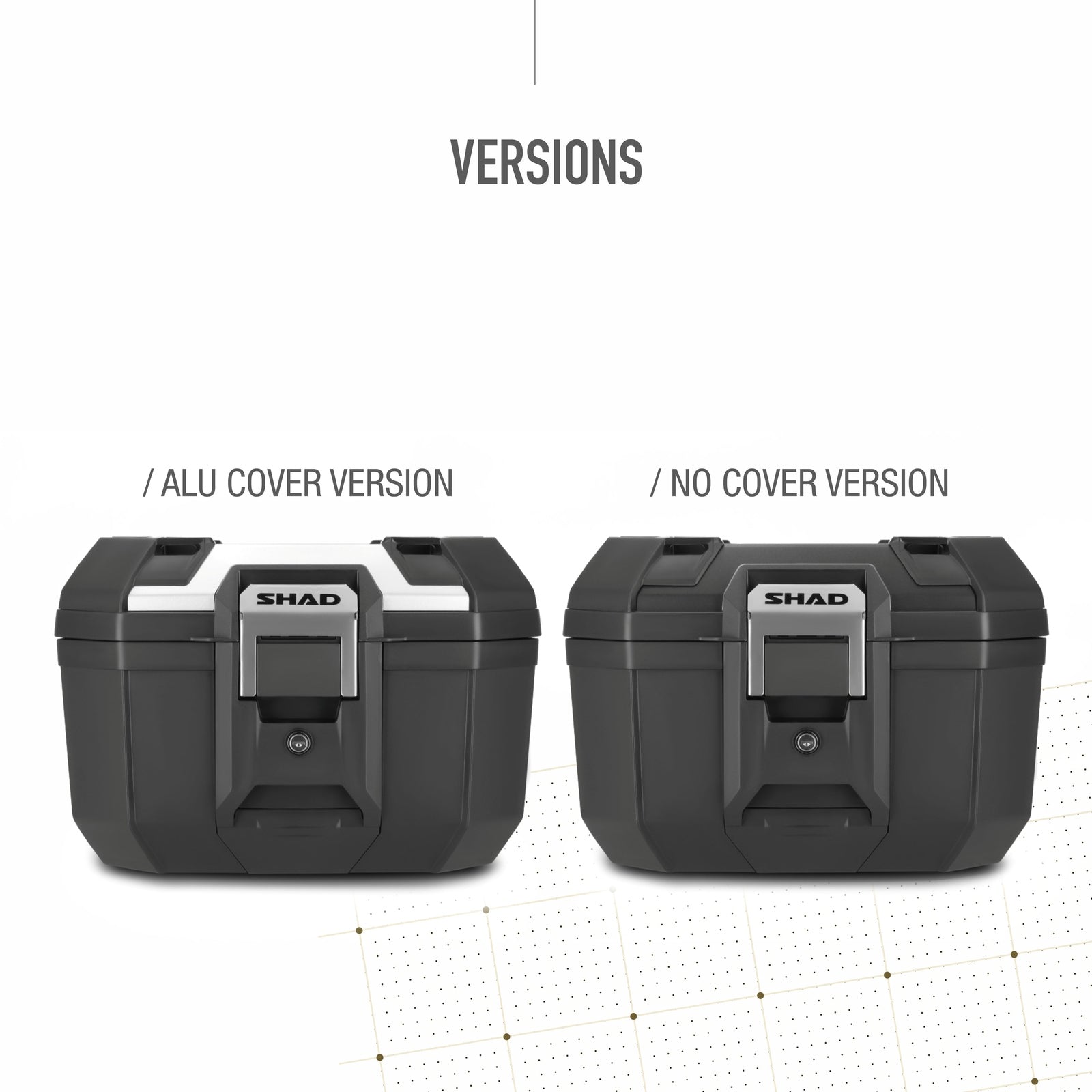 Top Case SHAD TR41 Terra Aluminium — Top Case Adventure Alu Poli 41L - LE PRATIQUE DU MOTARD