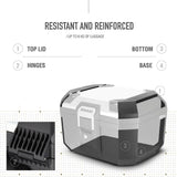 Top Case SHAD TR46 Terra Aluminium — Top Case Adventure Alu Poli 46L - LE PRATIQUE DU MOTARD
