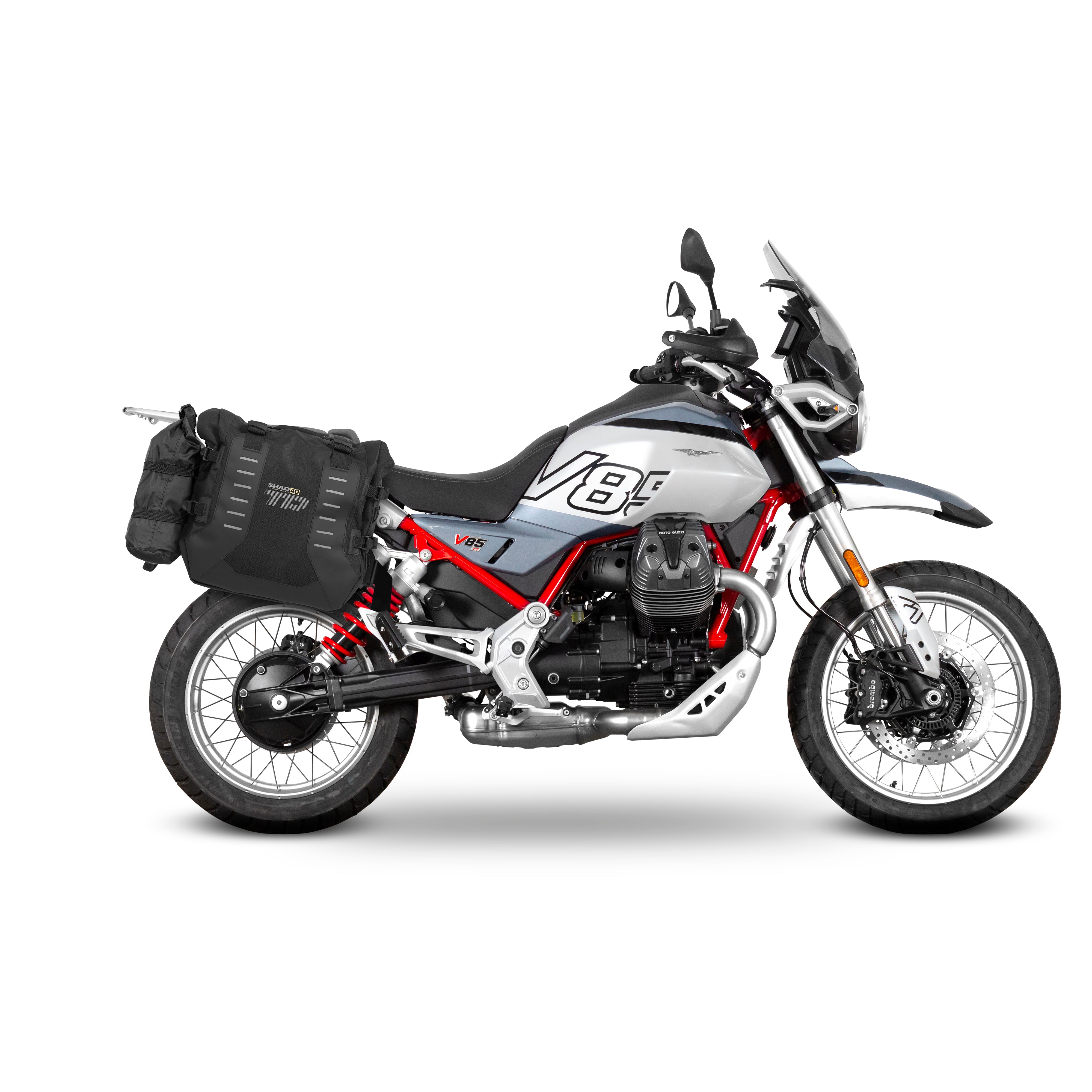 3P System Fixation Latérale Moto Guzzi V85 TT/ V85 Tt Travel - LE PRATIQUE DU MOTARD