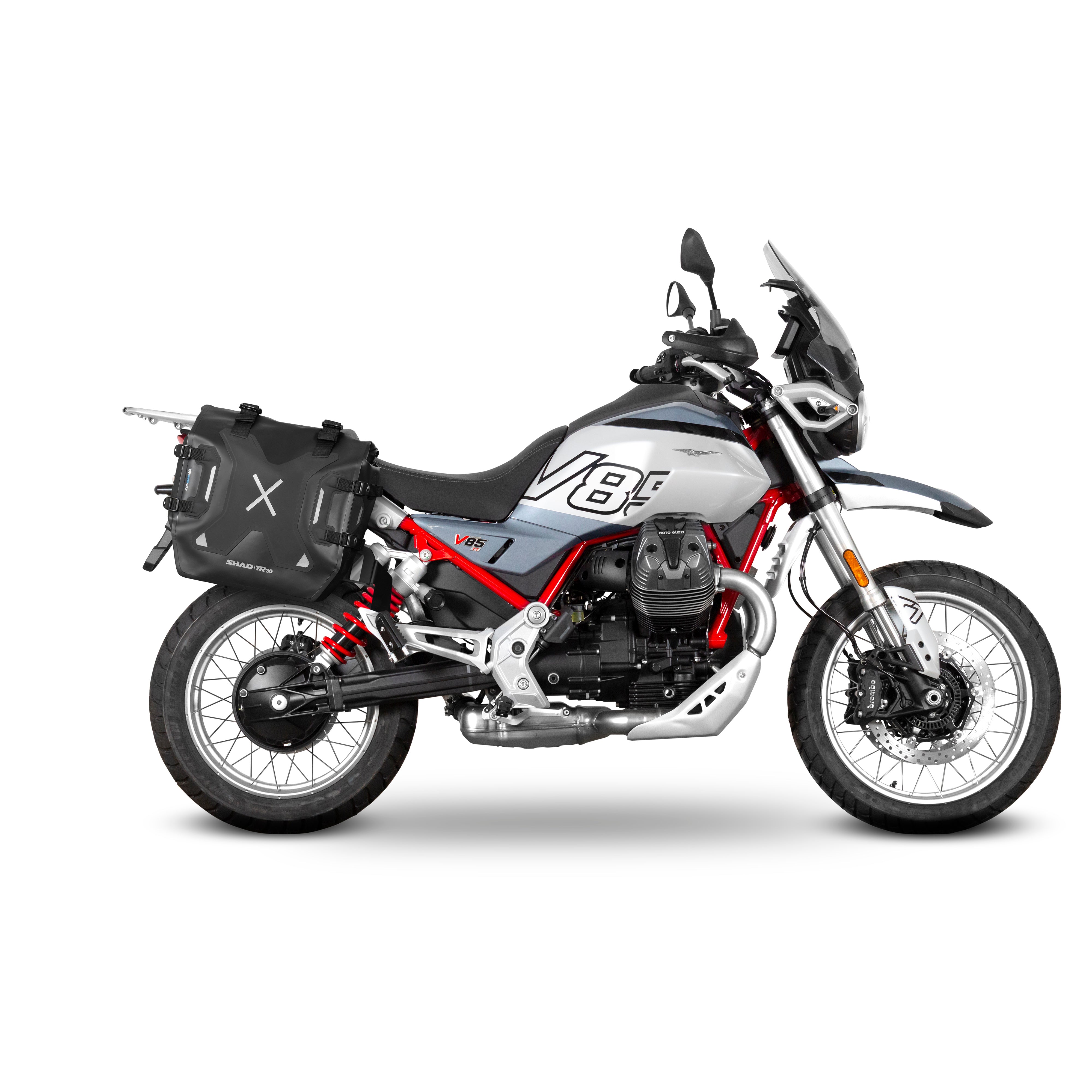 3P System Fixation Latérale Moto Guzzi V85 TT/ V85 Tt Travel - LE PRATIQUE DU MOTARD