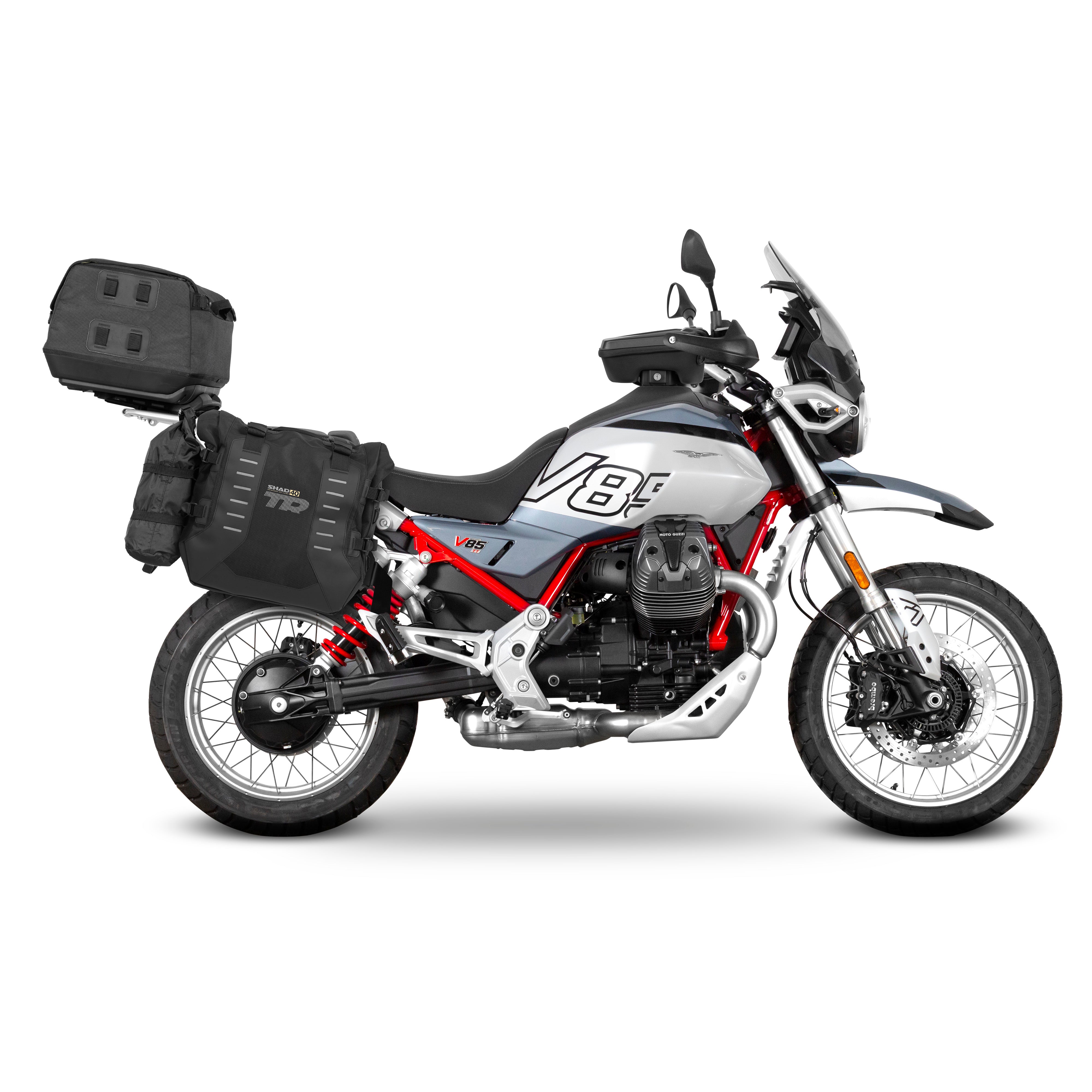 3P System Fixation Latérale Moto Guzzi V85 TT/ V85 Tt Travel - LE PRATIQUE DU MOTARD
