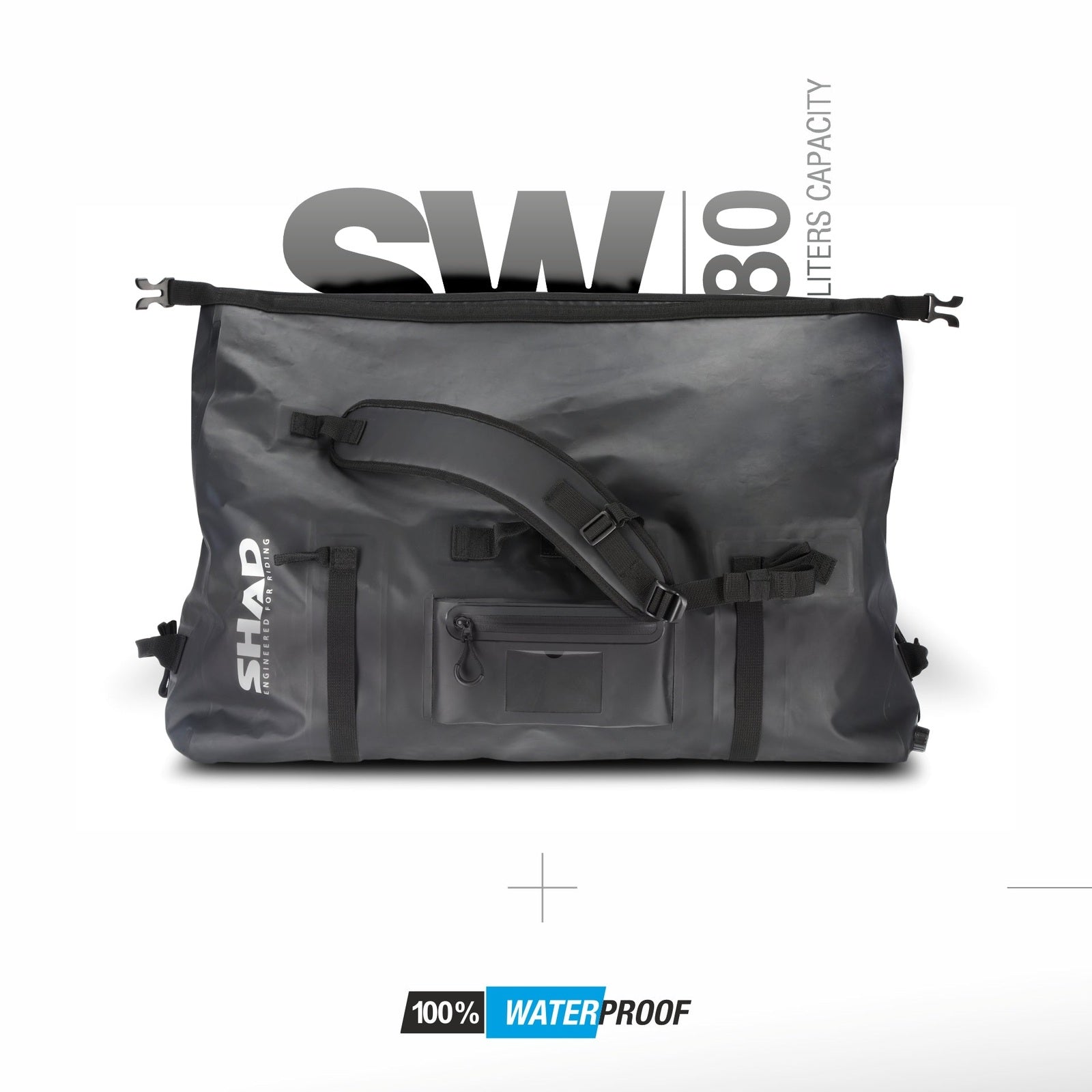 Sac Arrière Étanche SHAD SW80 — Sac Moto Multifonction 80L - LE PRATIQUE DU MOTARD