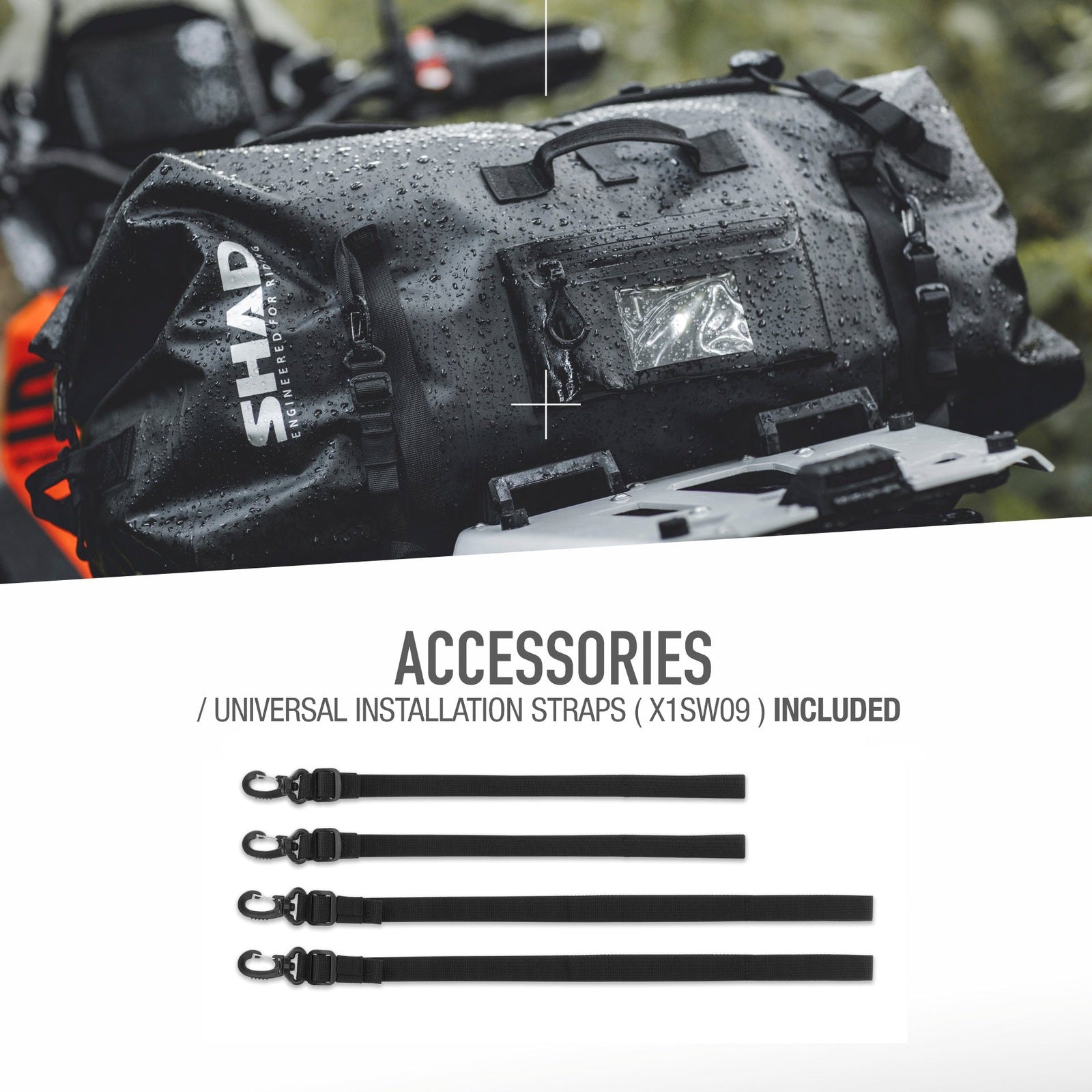 Sac Arrière Étanche SHAD SW80 — Sac Moto Multifonction 80L - LE PRATIQUE DU MOTARD