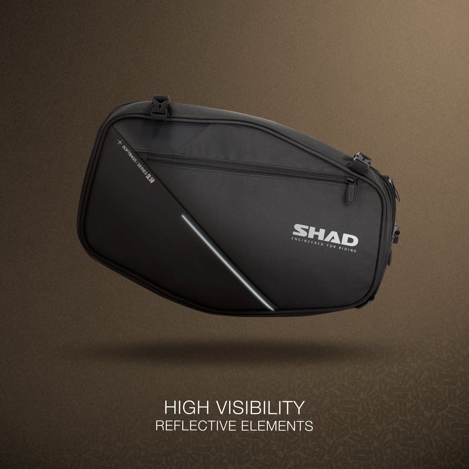 Sacoches Latérales SHAD SL58 — Paire Sacoches Souples Moto 2×16L - LE PRATIQUE DU MOTARD