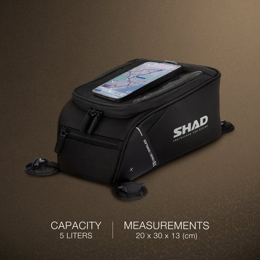 Sacoche Réservoir Magnétique SHAD SL12M — Sacoche Moto 12L - LE PRATIQUE DU MOTARD