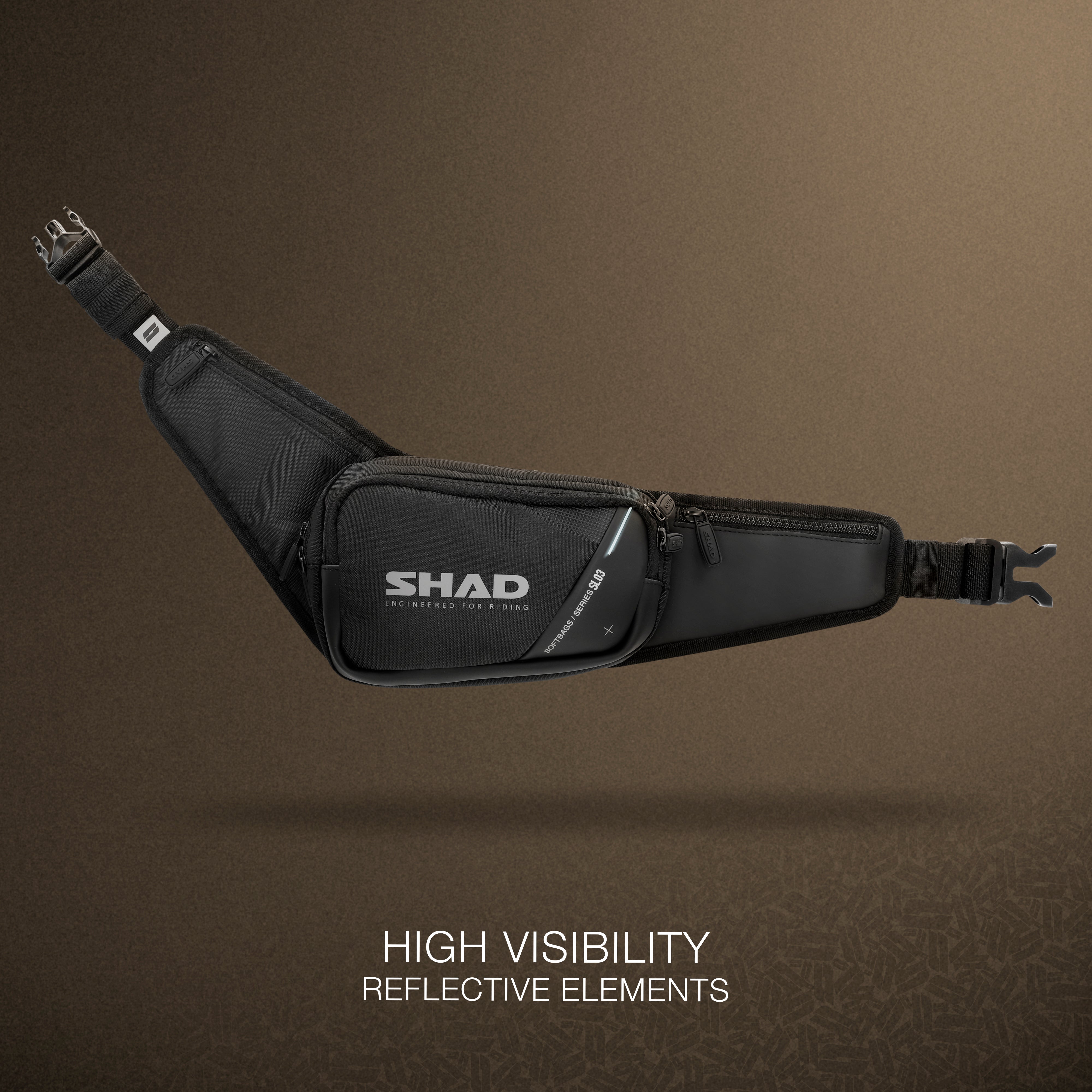 Sac Banane Moto SHAD SL03 — Sacoche Ceinture Moto 3L - LE PRATIQUE DU MOTARD