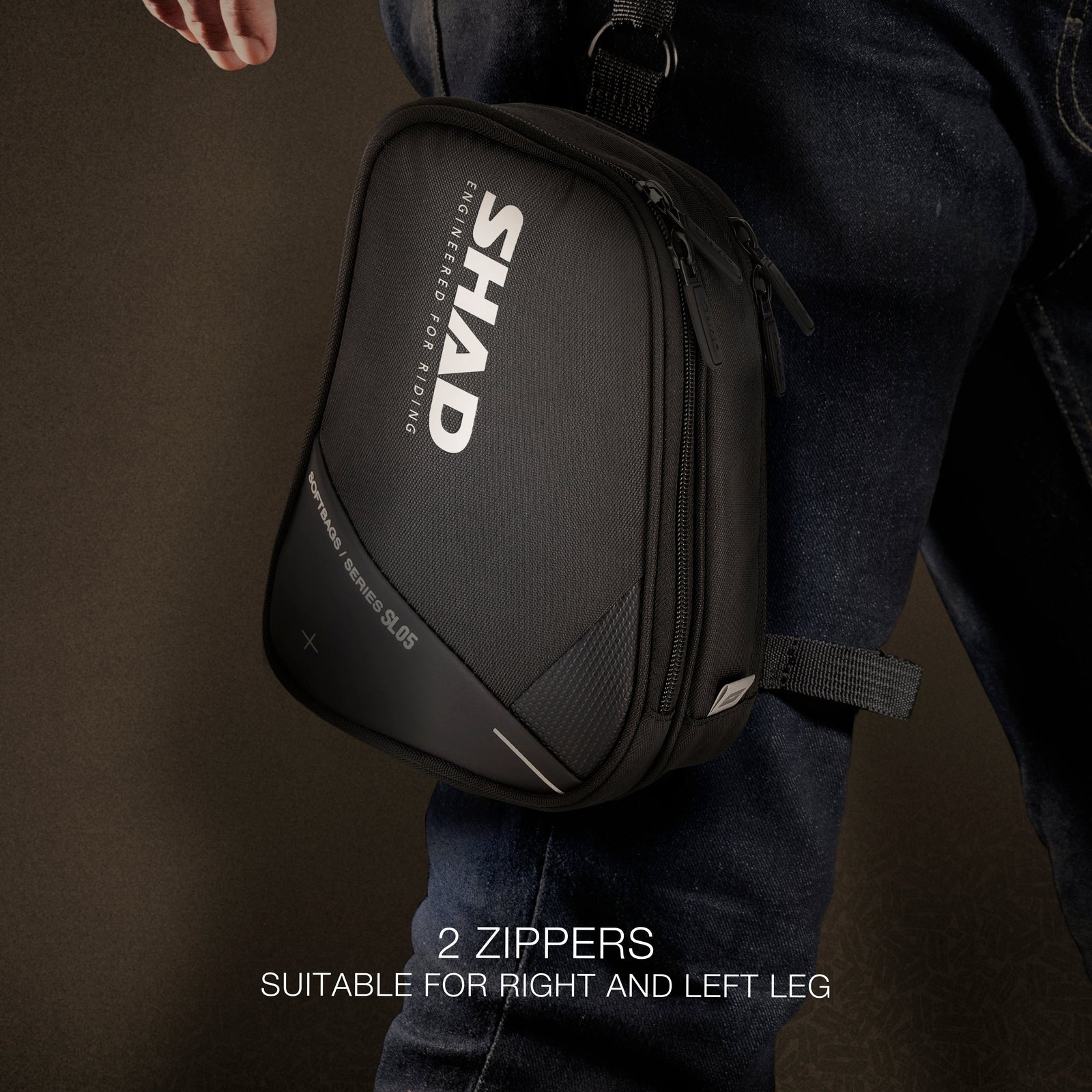 Sacoche de Jambe SHAD SL05 — Sacoche Moto Cuisse Grande - LE PRATIQUE DU MOTARD