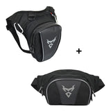 Biker leg bag + fanny pack