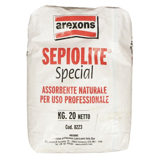 ABSORBANT AREXONS POUR HUILE, PRODUIT CHIMIQUE, EAU (20Kg DE GRANULES) - LE PRATIQUE DU MOTARD