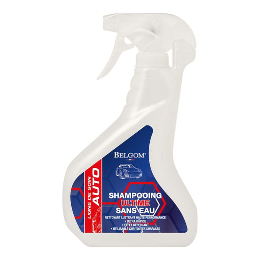 Belgom Moto : Shampoing Ultime Sans Eau - 500ml - LE PRATIQUE DU MOTARD