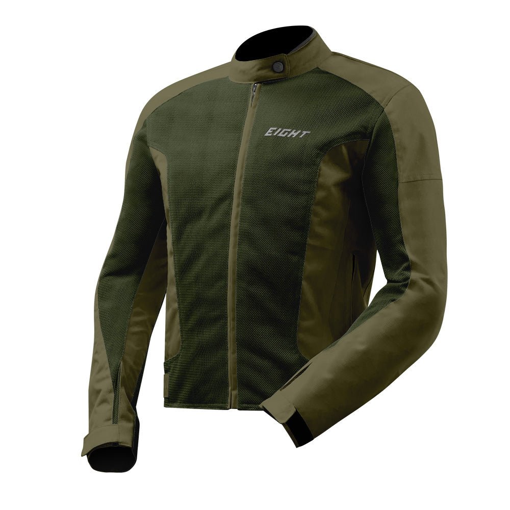 Blouson Moto Homme Été | Aéro - Flow “Kaki / Vert Olive” - LE PRATIQUE DU MOTARD