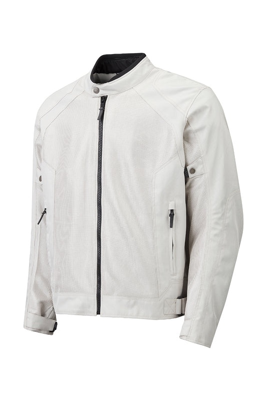 Blouson Moto Été Textile Femme Gris – Coupe Ajustée CE