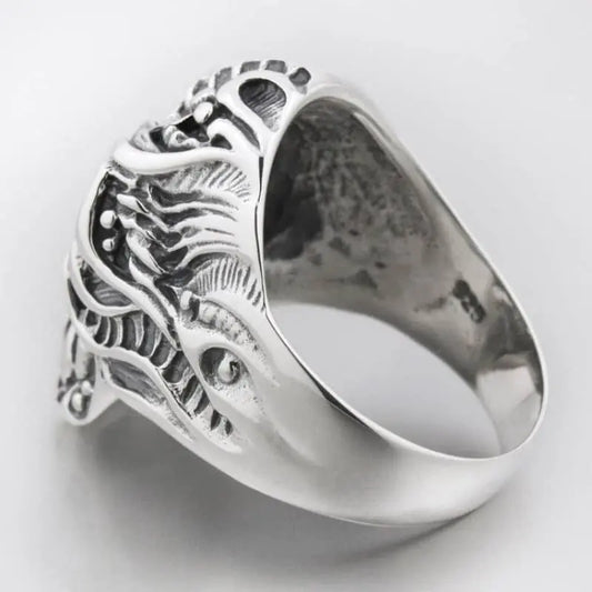 Bague motard il de verre (Argent) Le Pratique du Motard