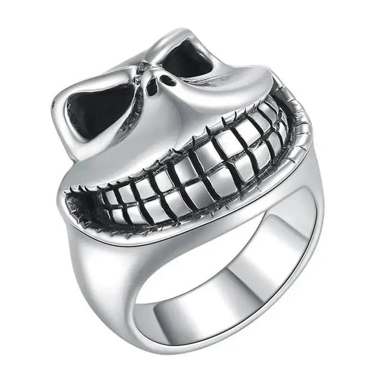 Bague motard joker (Argent) - LE PRATIQUE DU MOTARD