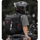 Sac à dos moto étanche 24/28L | MC - 0137 – Ergonomique, Grande Capacité et Sécurité Réfléchissante - LE PRATIQUE DU MOTARD