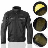 Black Summer Motorcycle Jacket | Approved + Back Protector