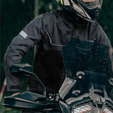 Black Summer Motorcycle Jacket | Approved + Back Protector